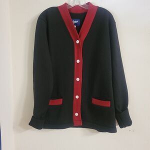 Jostens Size Large College Cardigan Preppy Sweater